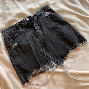 BDG urban outfitters black distressed skirt